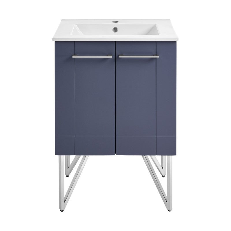 Annecy 24" Bathroom Vanity in Cinder Purple - SM-BV258E