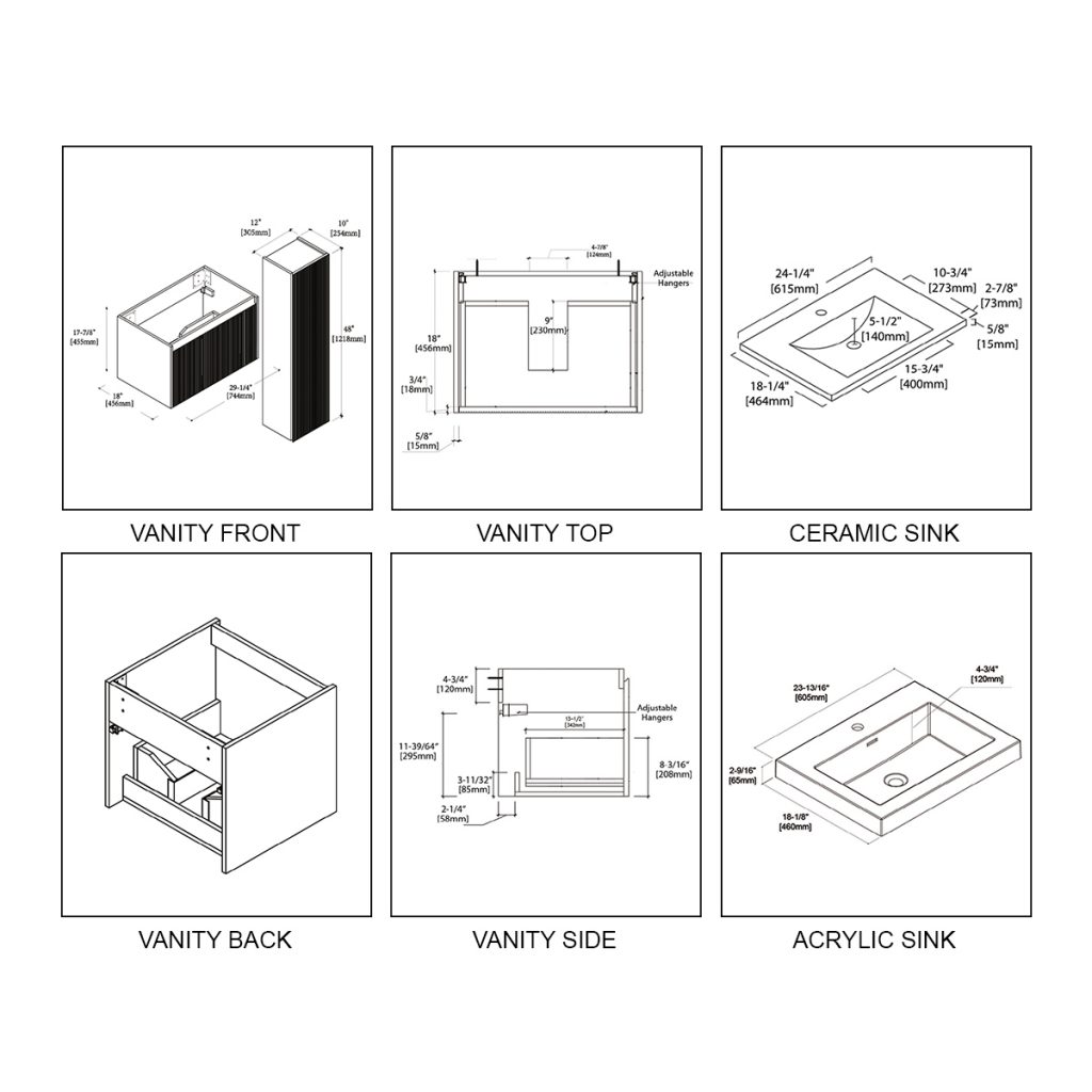 Positano 24″ Vanity