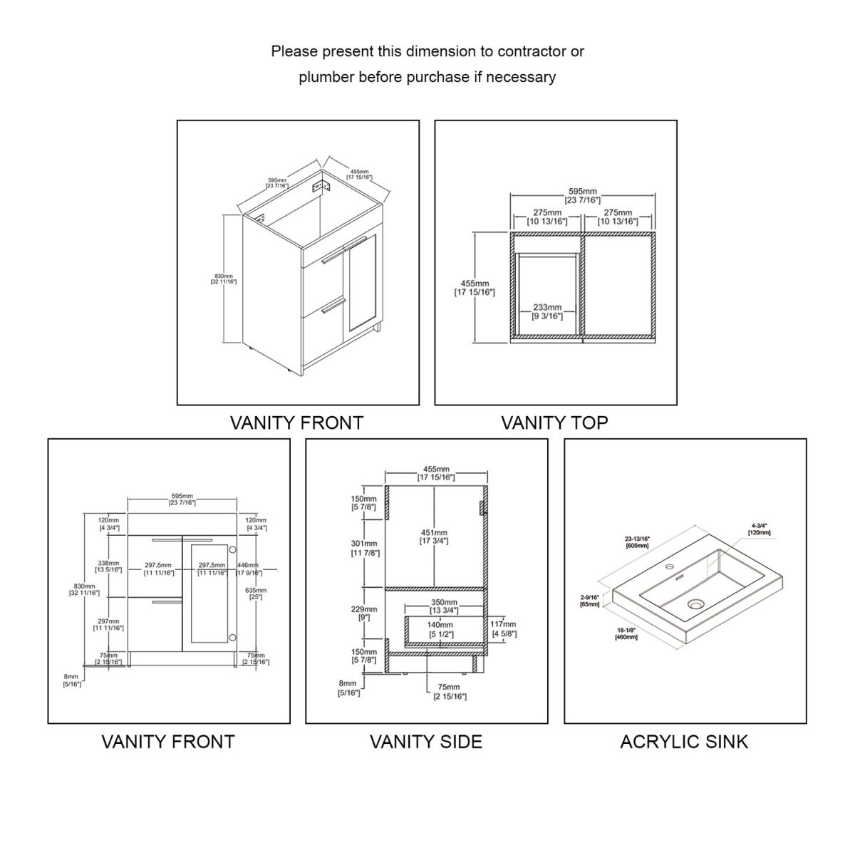 Hanover 24″ Vanity