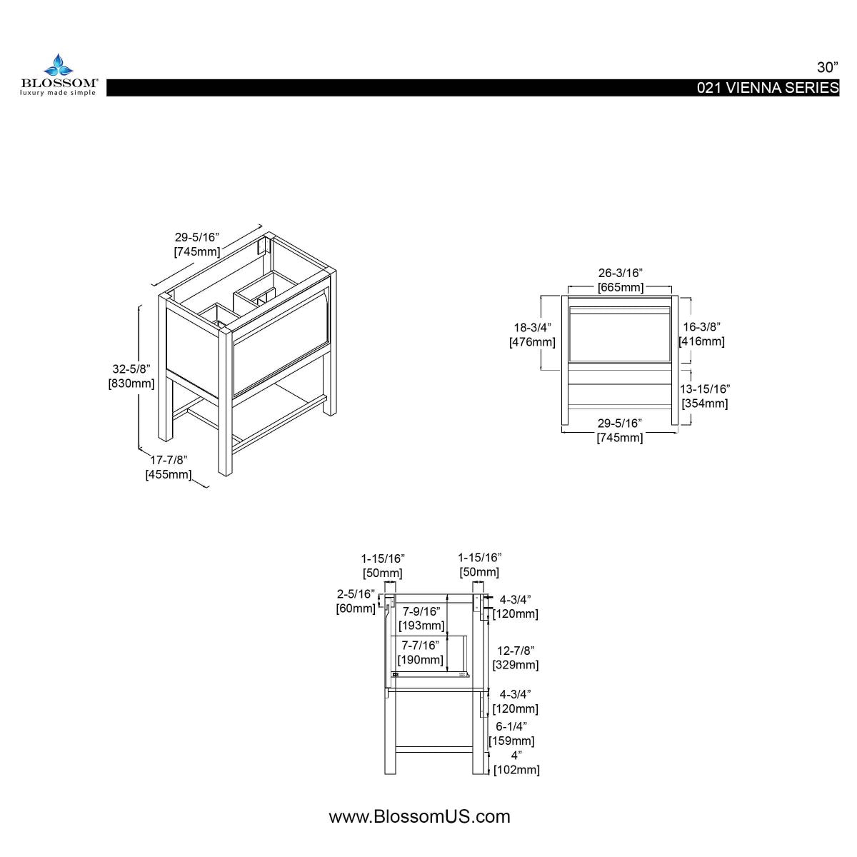 Vienna 30 Inch Vanity