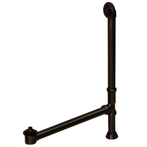 Modern Lift & Turn Tub Drain with Overflow Assembly-Oil Rubbed Bronze
