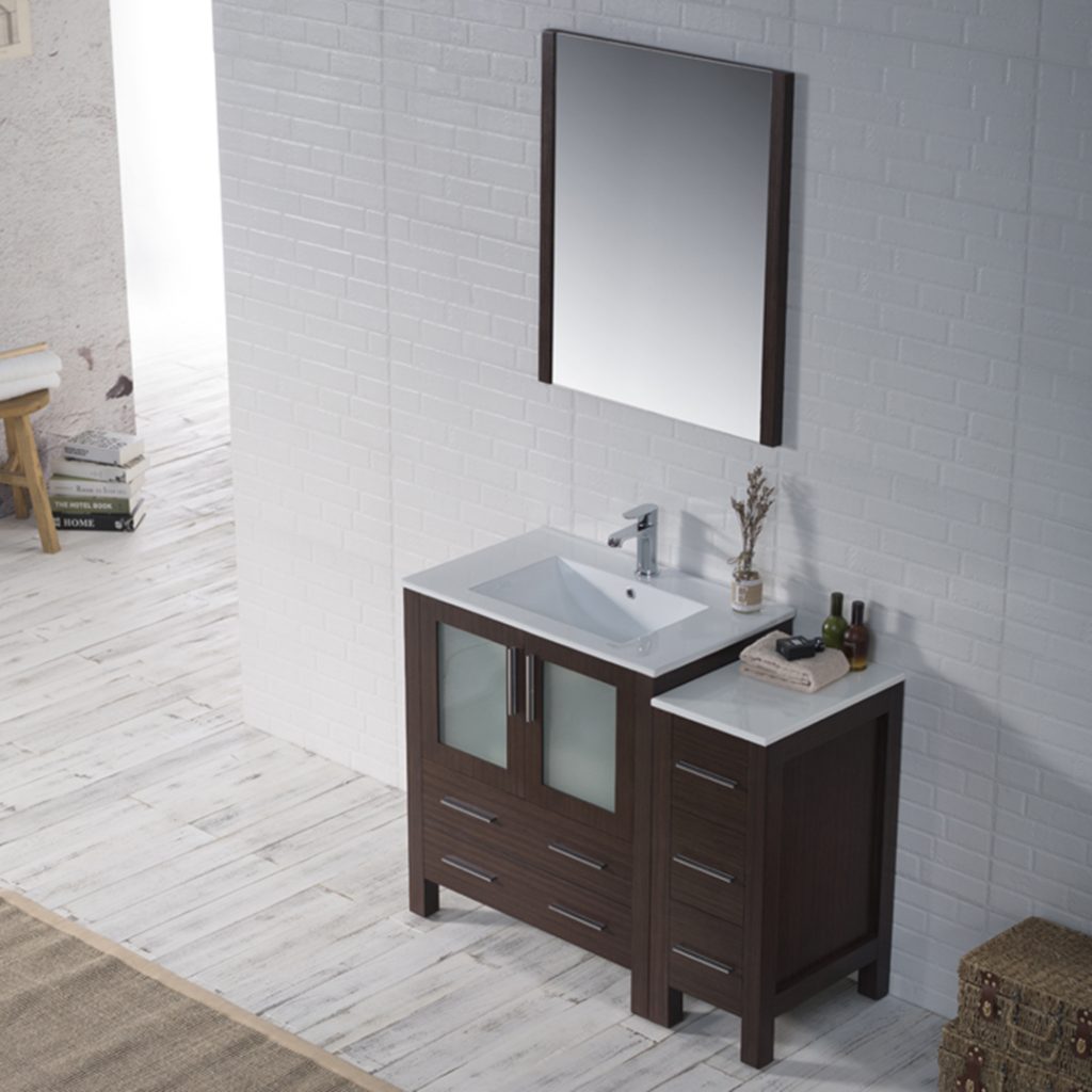 Sydney 42 Inch Vanity with Side Cabinet