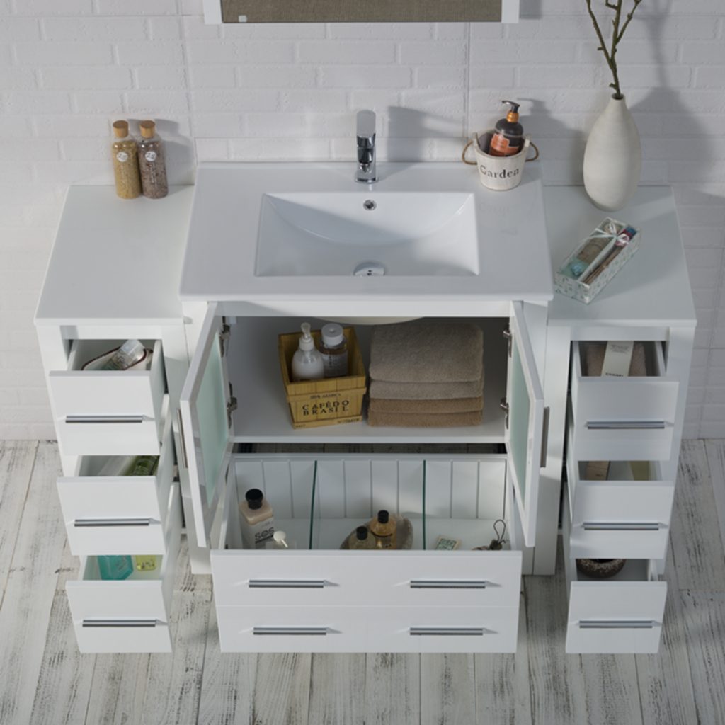 Sydney 54 Inch Vanity with Side Cabinet