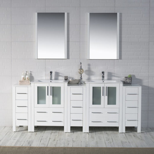 Sydney 84 Inch Vanity with Side Cabinet