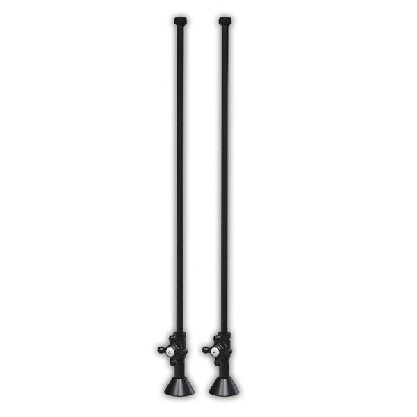 Clawfoot Bathtub Plumbing Deck Mount Supply Lines-Oil Rubbed Bronze