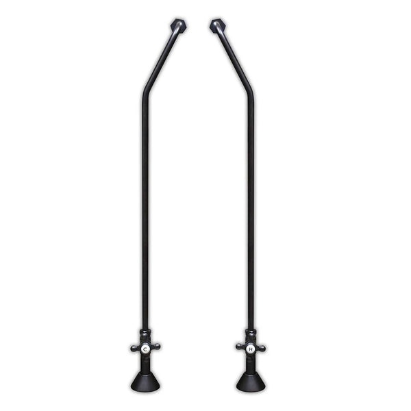 Clawfoot Tub Wall Mount Supply Lines-Oil Rubbed Bronze