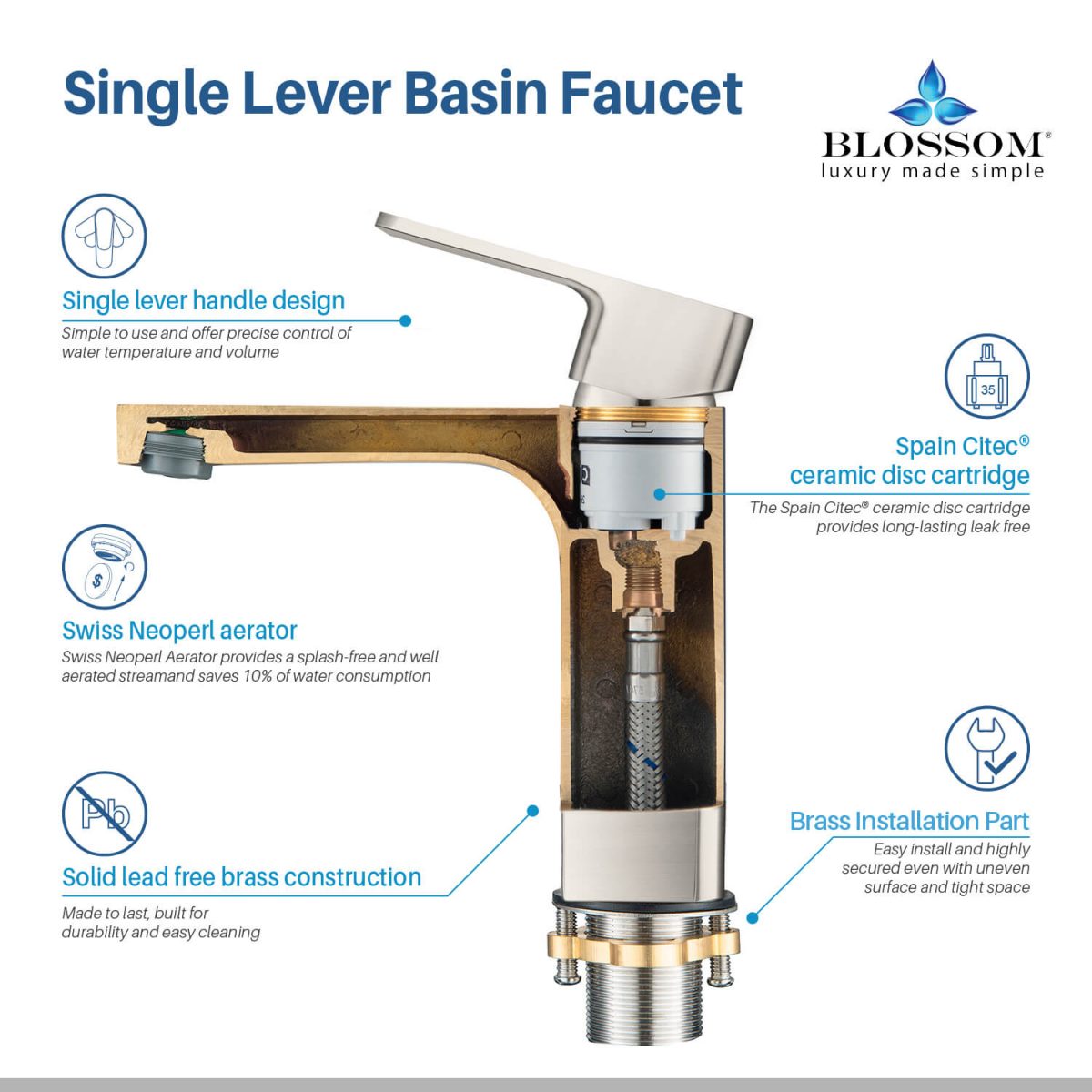 Single Handle Lavatory Faucet – F01 118