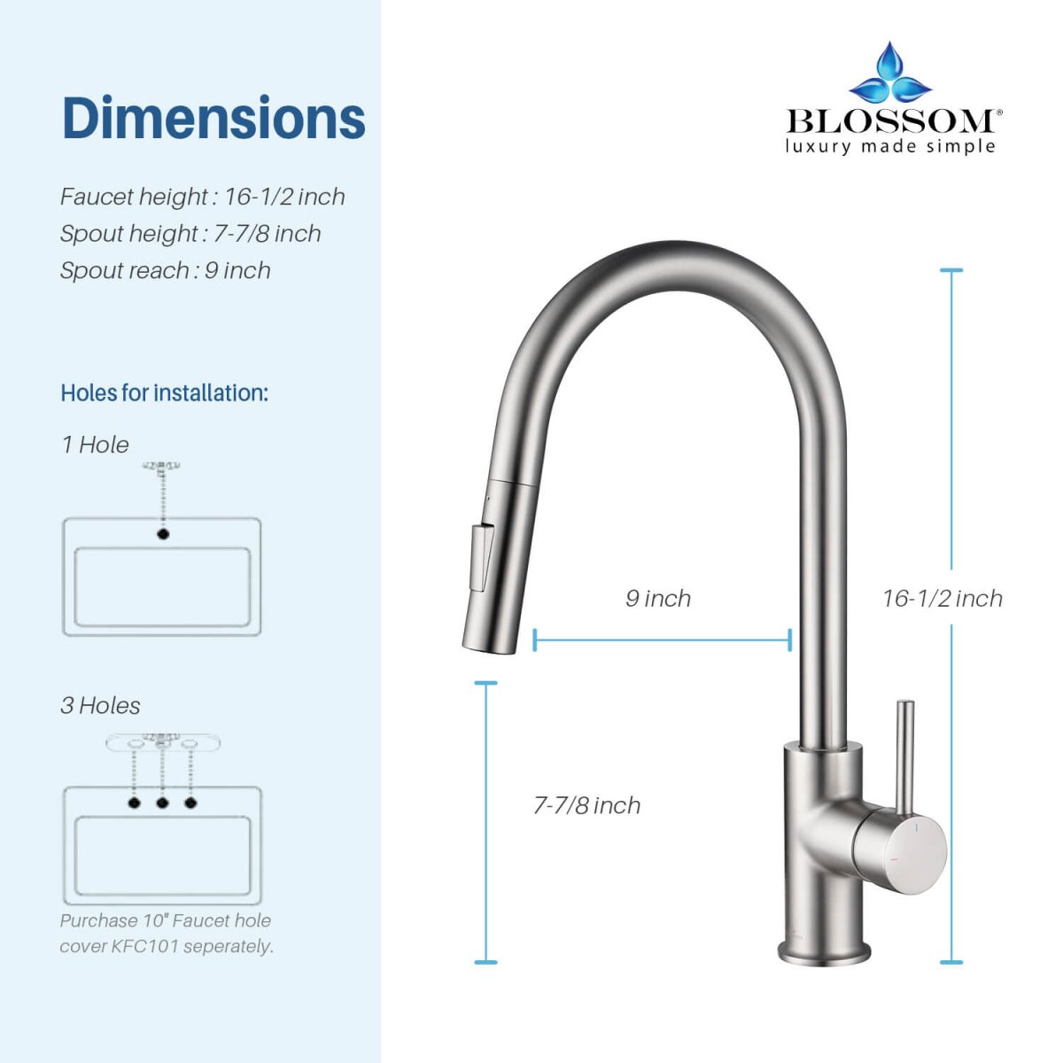 Single Handle Pull Down Kitchen Faucet – F01 206