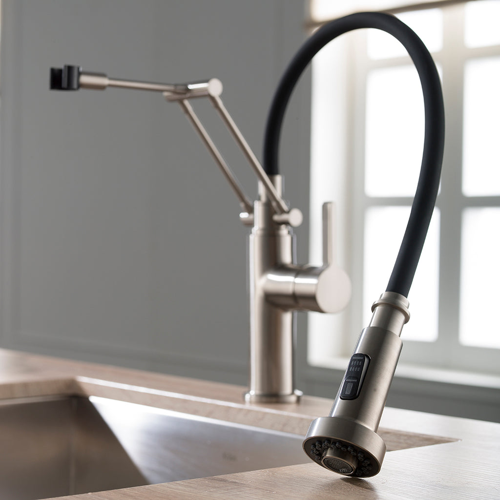 Single Handle Pull Out Kitchen Faucet – F01 208