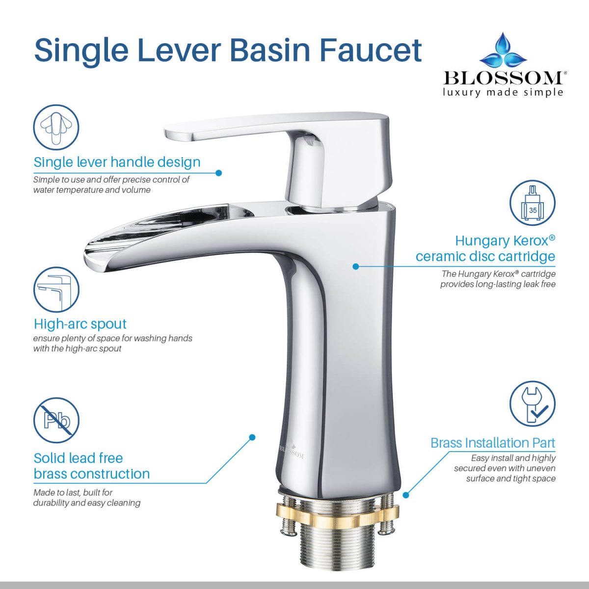 Single Handle Lavatory Faucet – F01 301