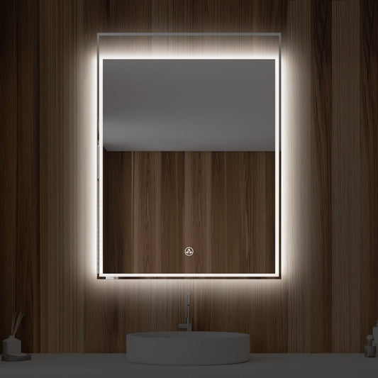 Alpha 24 Inch LED Illuminated Backlit Mirror