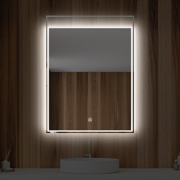 Alpha 24 Inch LED Illuminated Backlit Mirror