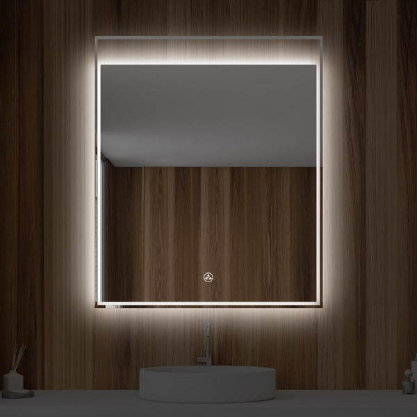 Alpha 30 Inch LED Illuminated Backlit Mirror