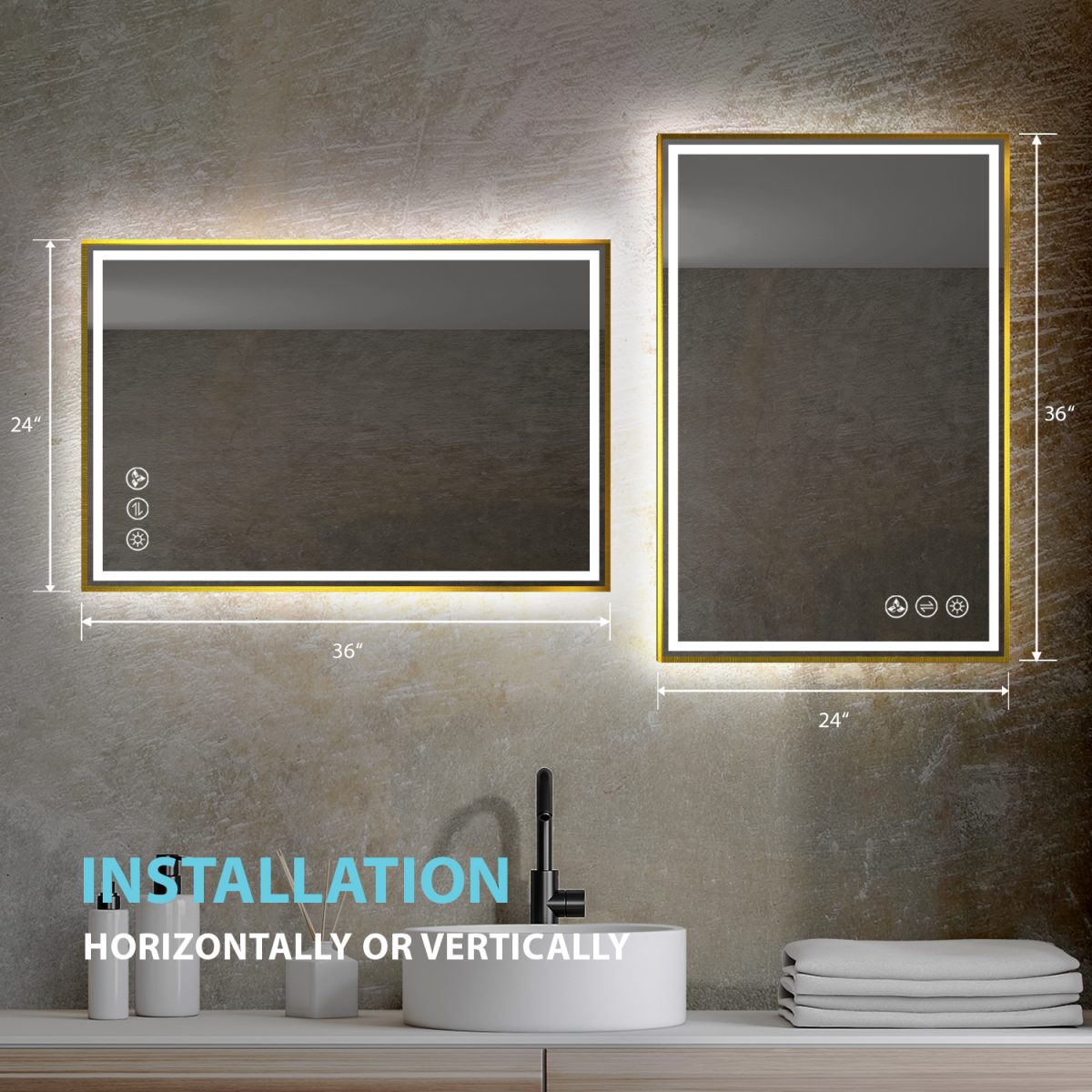 Stellar 24 Inch LED Mirror