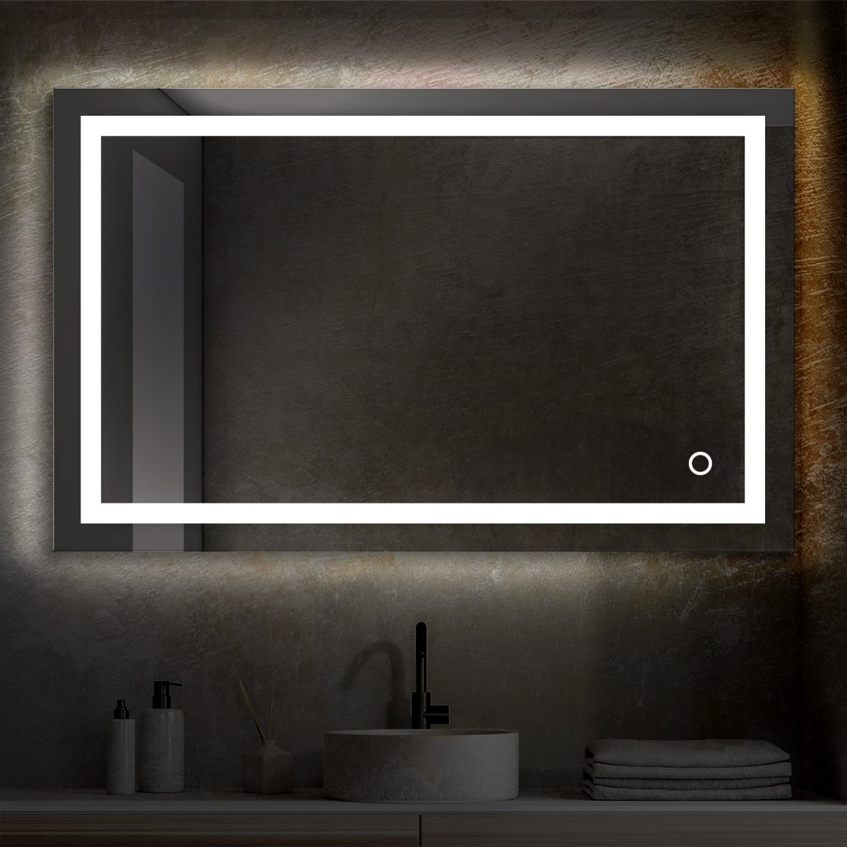 Lyra 48 x 30 Inch LED Mirror