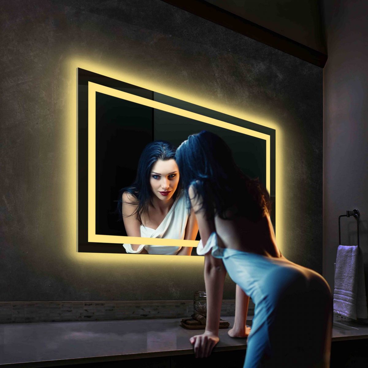 Lyra 48 x 30 Inch LED Mirror