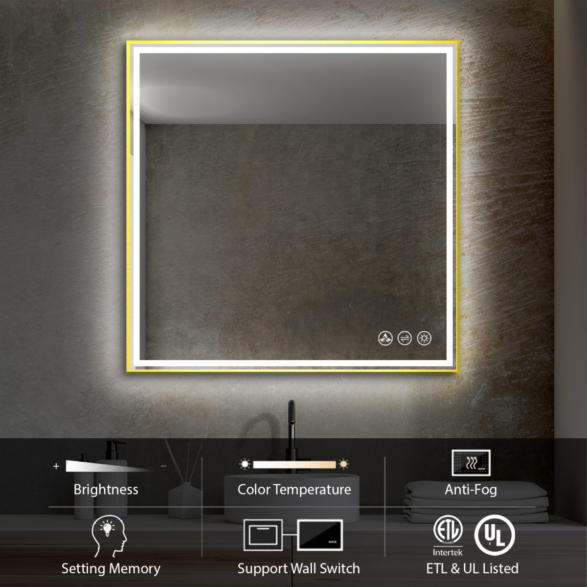 Stellar 36 Inch LED Mirror