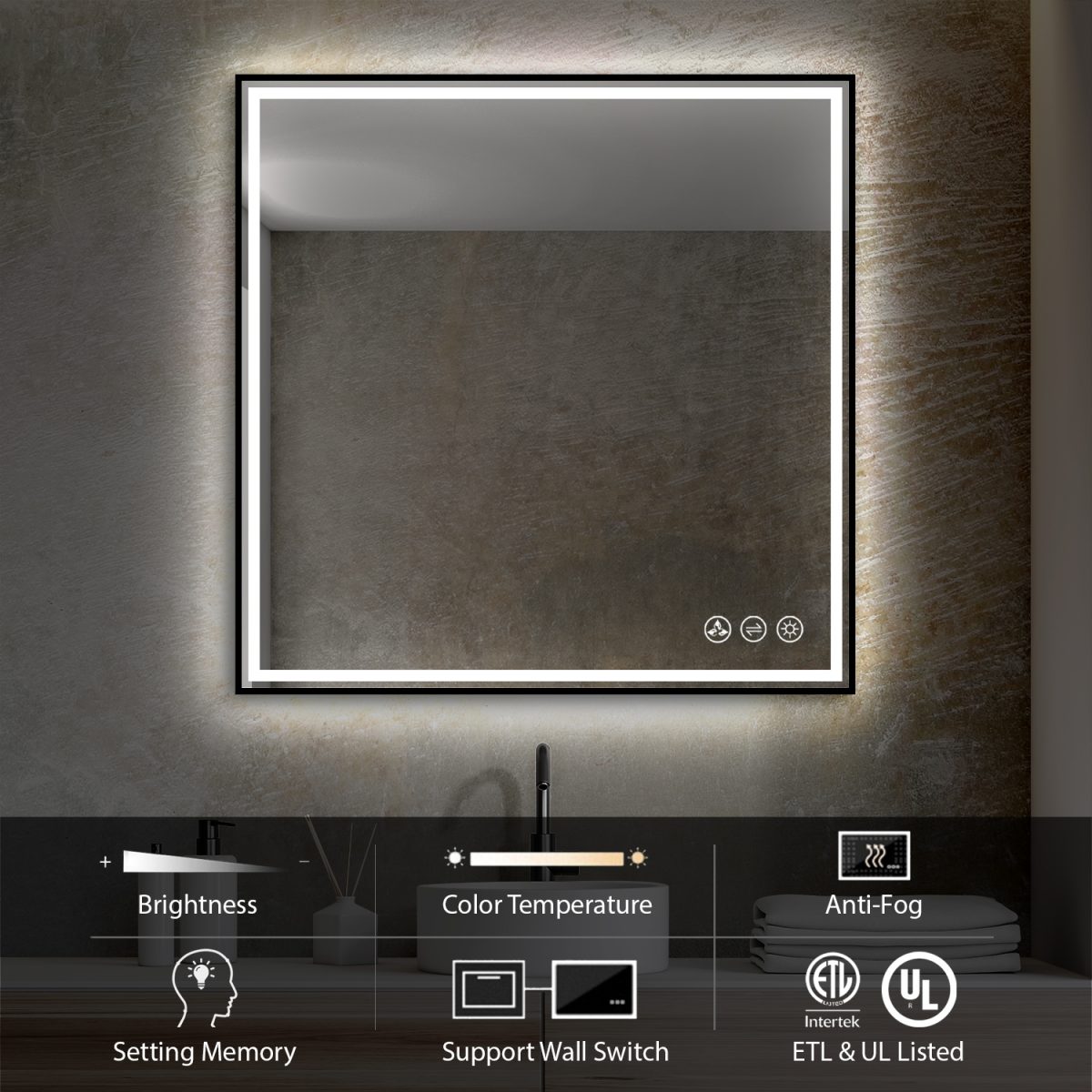 Stellar 36 Inch LED Mirror