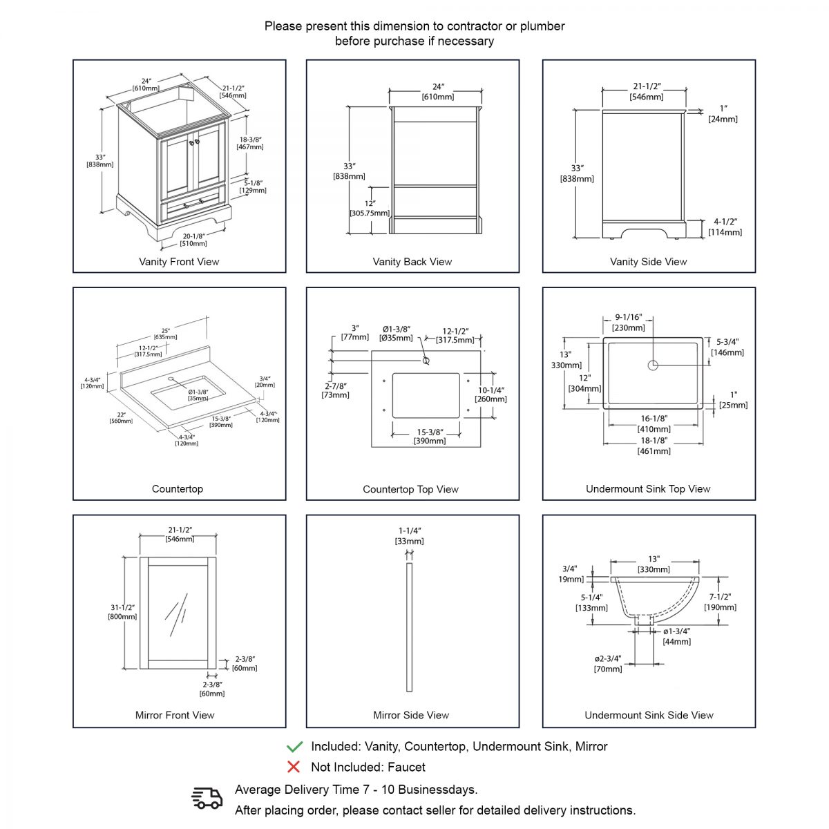 Copenhagen 24″ Vanity